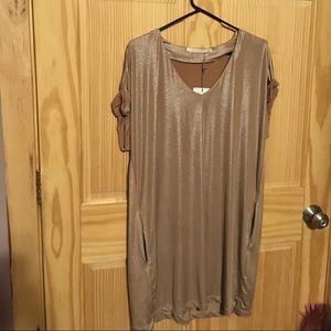Designer Ellison Gold/ Bronze Dress Large